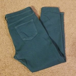 Just Black Teal Skinny Jeans